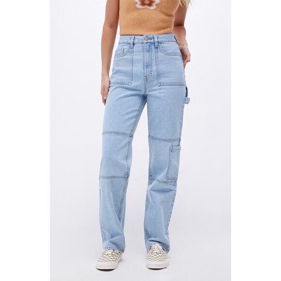 PacSun Denim - PacSun High Rise Straight Utility Cargo Jeans